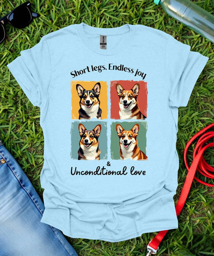 Short Legs, Endless Joy Corgi T-Shirt