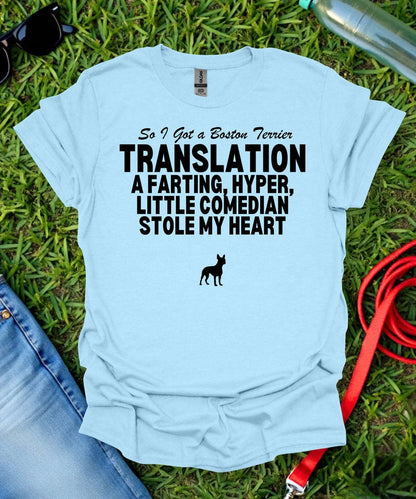 So I Got a Boston Terrier T-Shirt