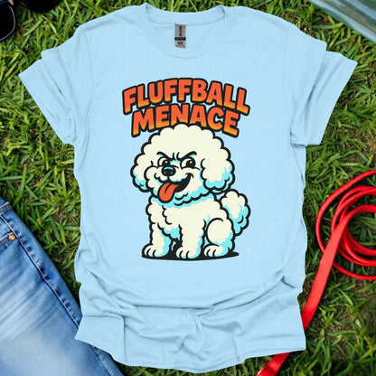 Fluffball Menace Bichon T-Shirt