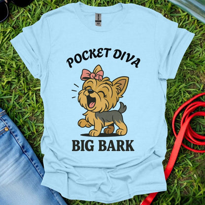 Pocket Diva Yorkie T-Shirt
