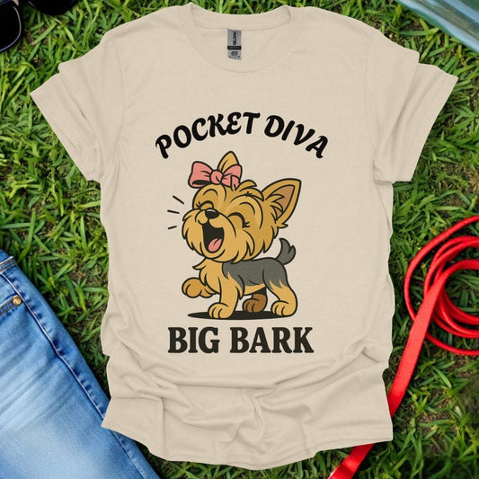 Pocket Diva Yorkie T-Shirt