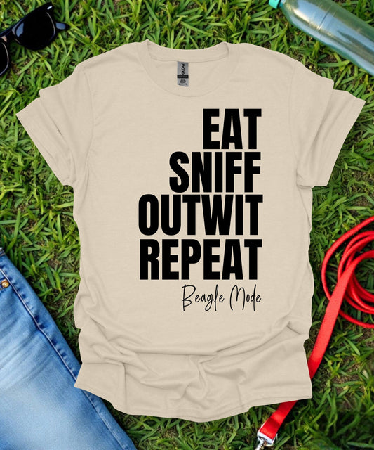 Eat Sniff Outwit Repeat Beagle T-Shirt