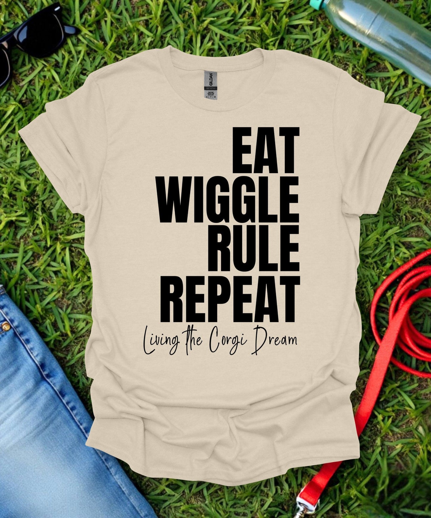 Eat Wiggle Rule Repeat Corgi T-Shirt