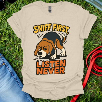 Sniff First Beagle T-Shirt