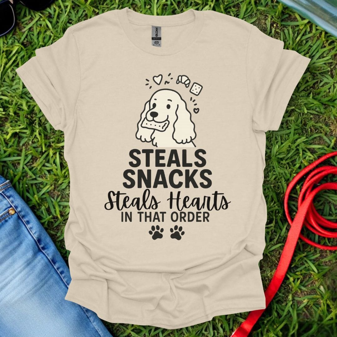 Cocker Steals Snacks T-Shirt