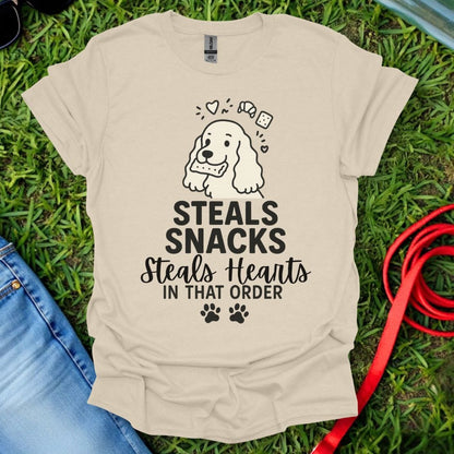 Cocker Steals Snacks T-Shirt