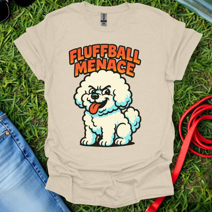 Fluffball Menace Bichon T-Shirt