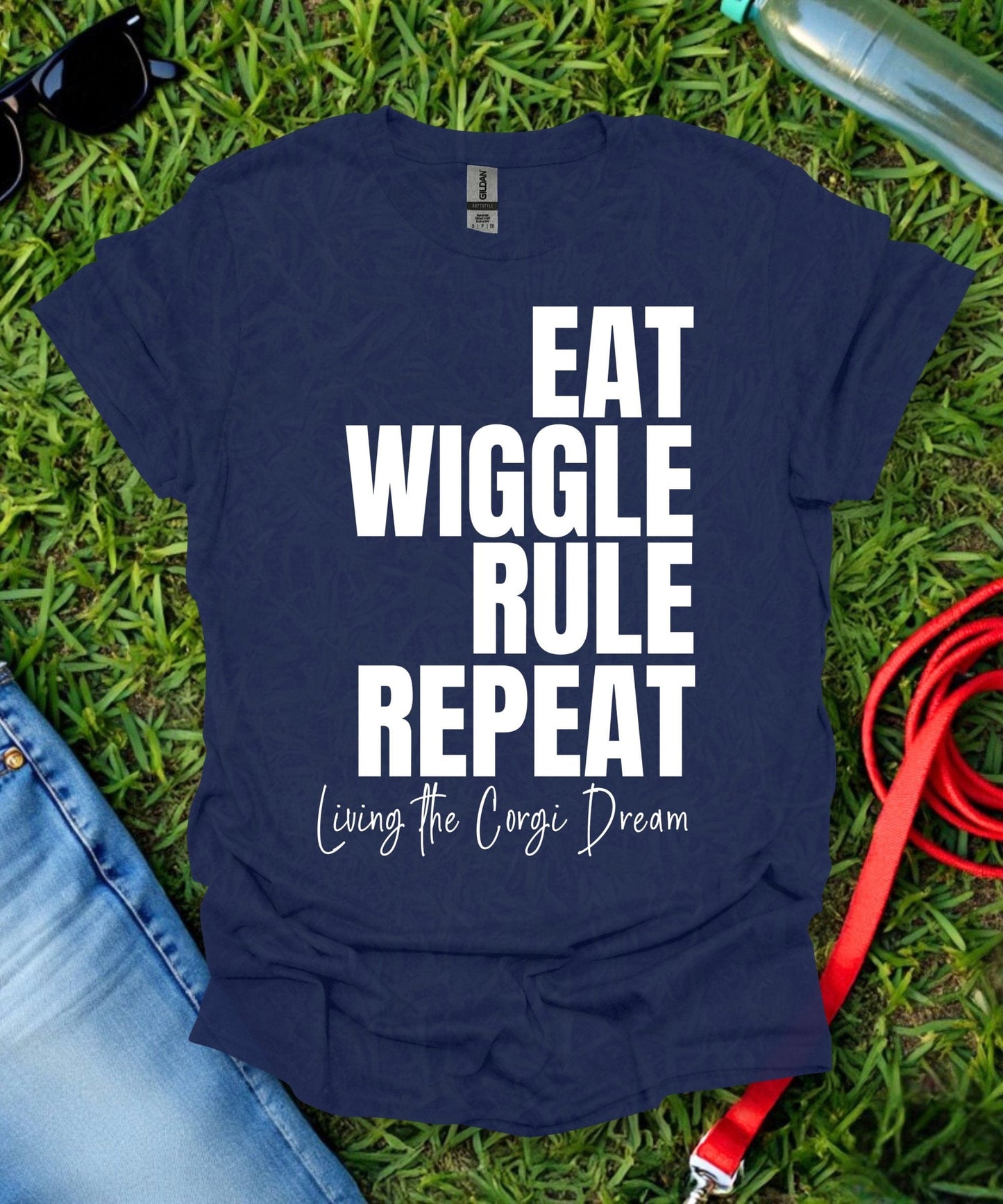 Eat Wiggle Rule Repeat Corgi T-Shirt