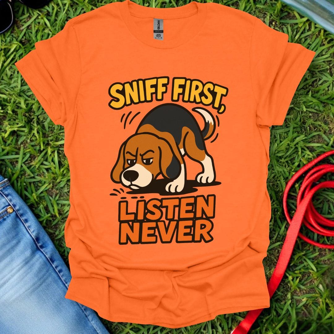 Sniff First Beagle T-Shirt