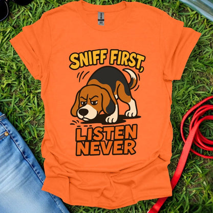 Sniff First Beagle T-Shirt