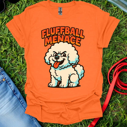 Fluffball Menace Bichon T-Shirt