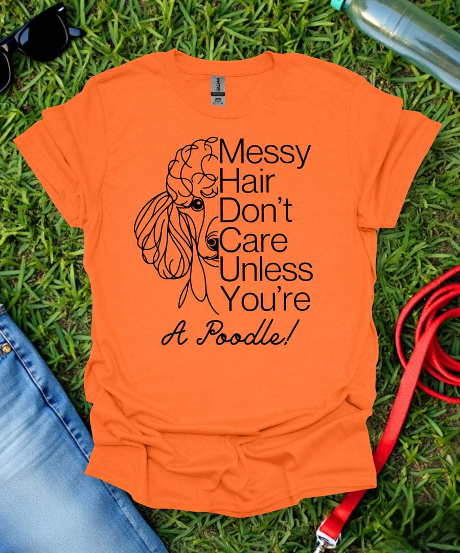 Messy Hair Poodle T-Shirt