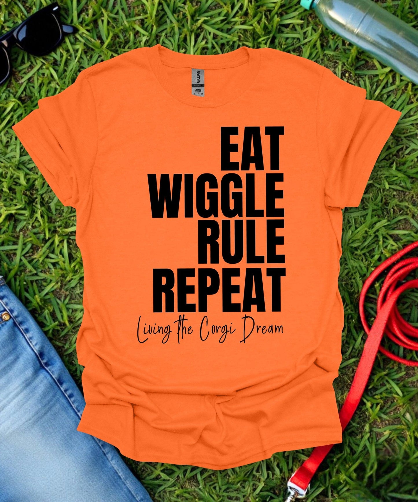 Eat Wiggle Rule Repeat Corgi T-Shirt