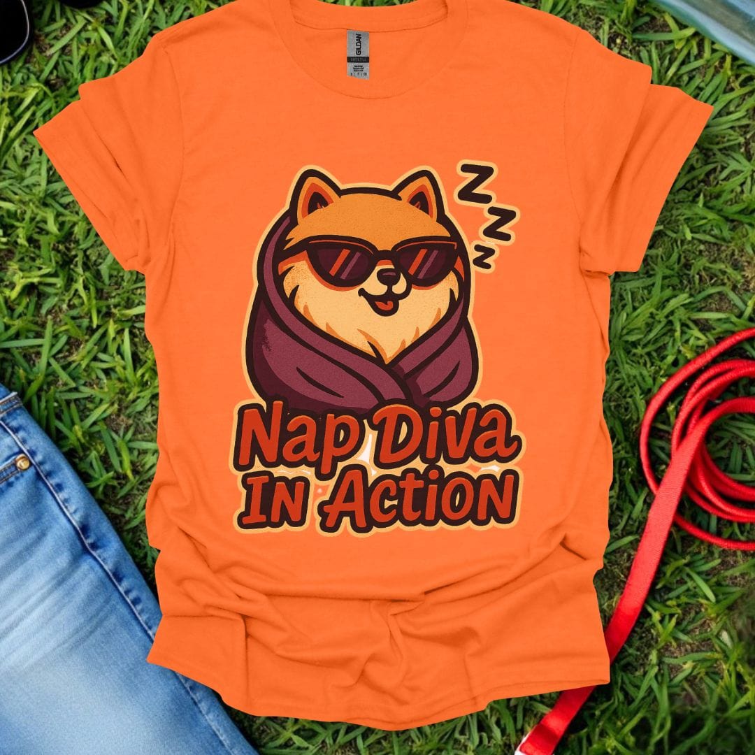 Pomeranian Nap Diva T-Shirt