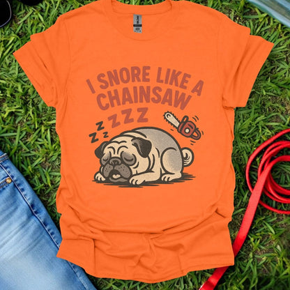 Pug Chainsaw T-Shirt