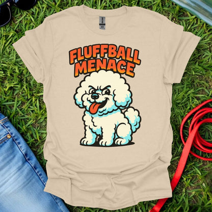 Fluffball Menace Bichon T-Shirt