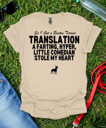 So I Got a Boston Terrier T-Shirt