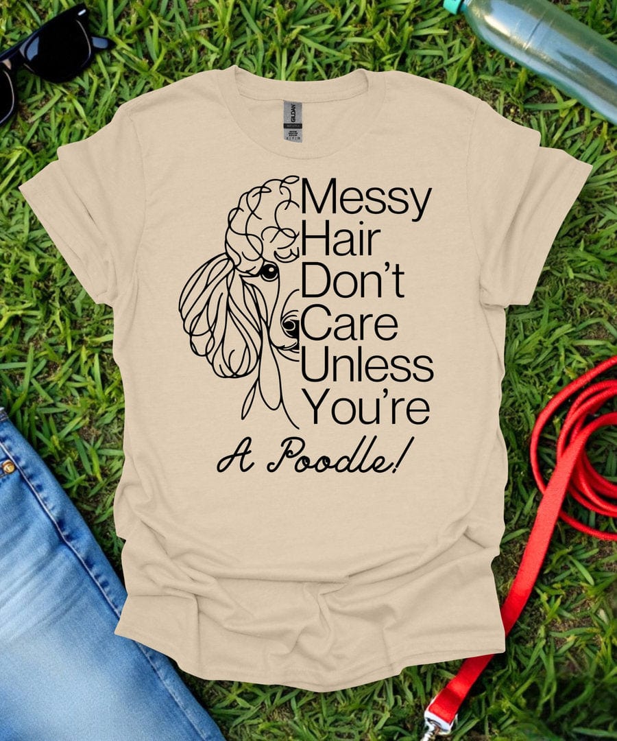Messy Hair Poodle T-Shirt