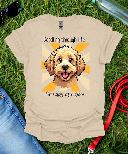 Doodling Through Life Goldendoodle T-Shirt