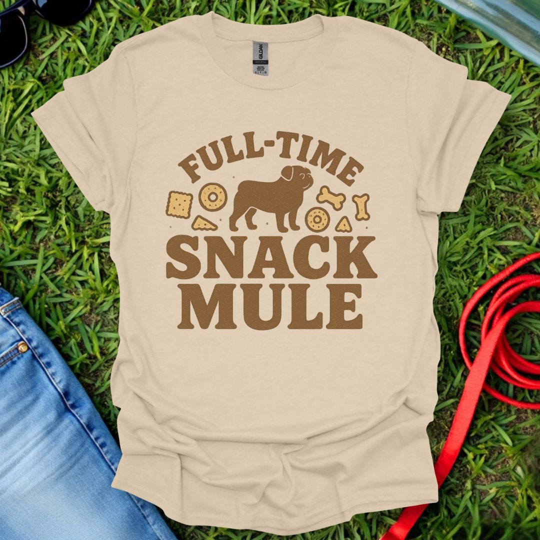 Pug Snack Mule T-Shirt