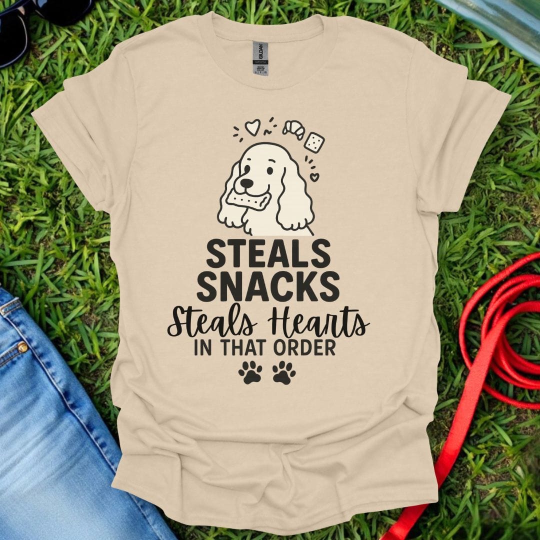 Cocker Steals Snacks T-Shirt