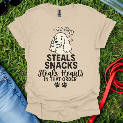 Cocker Steals Snacks T-Shirt