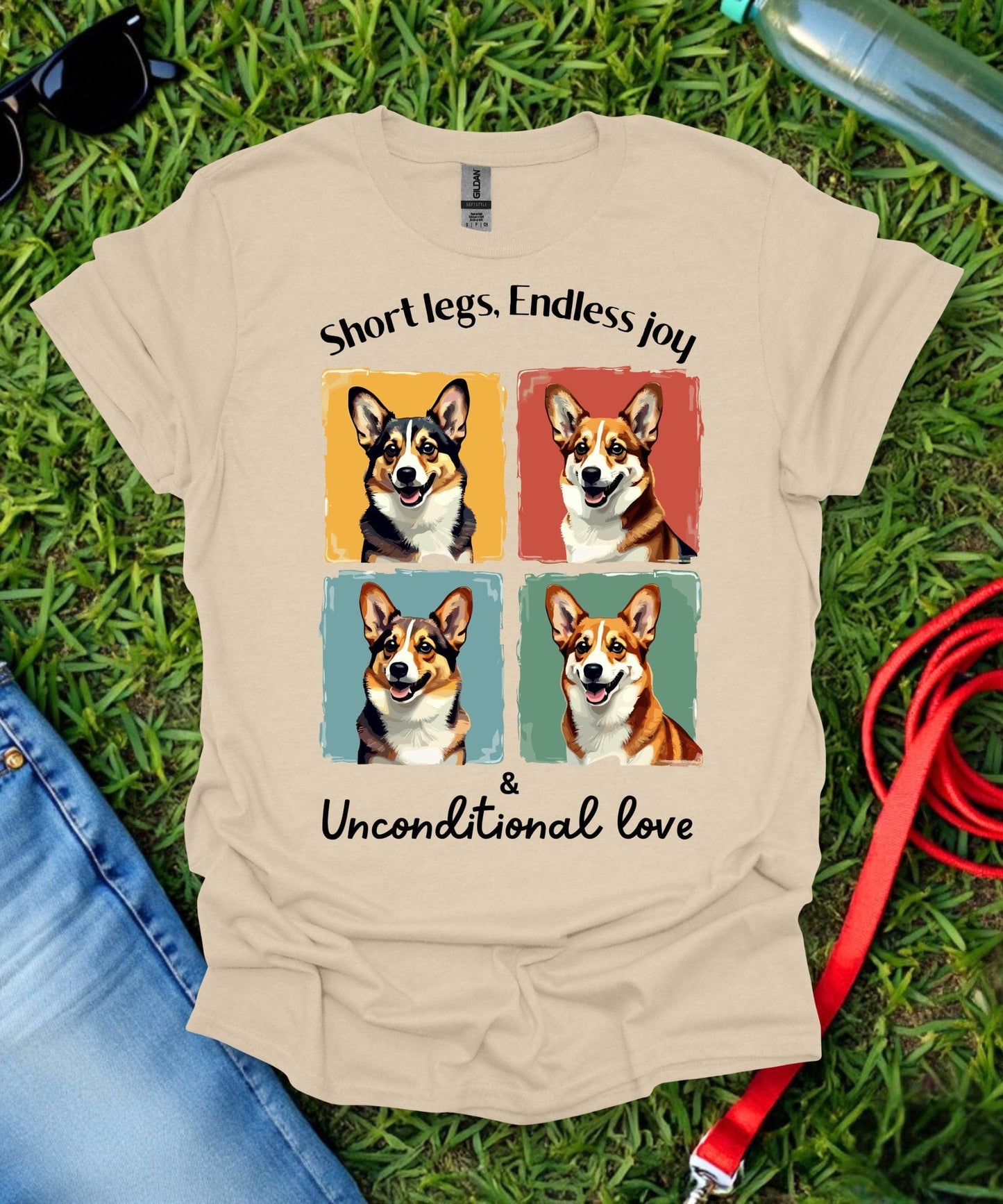 Short Legs, Endless Joy Corgi T-Shirt