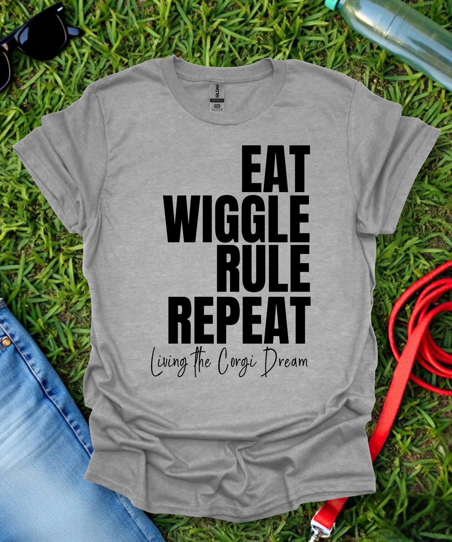 Eat Wiggle Rule Repeat Corgi T-Shirt