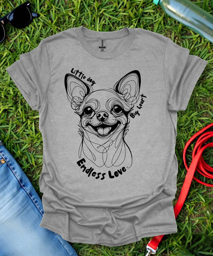 Little Dog Big Heart (Short haired Chihuahua) T-Shirt