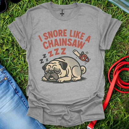 Pug Chainsaw T-Shirt