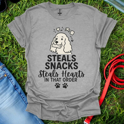 Cocker Steals Snacks T-Shirt