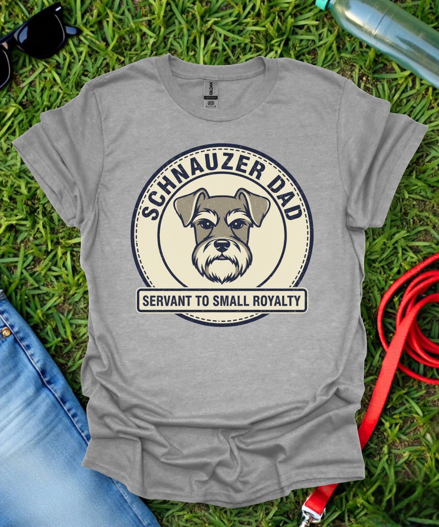 Schnauzer Dad Servant T-Shirt