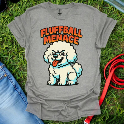Fluffball Menace Bichon T-Shirt