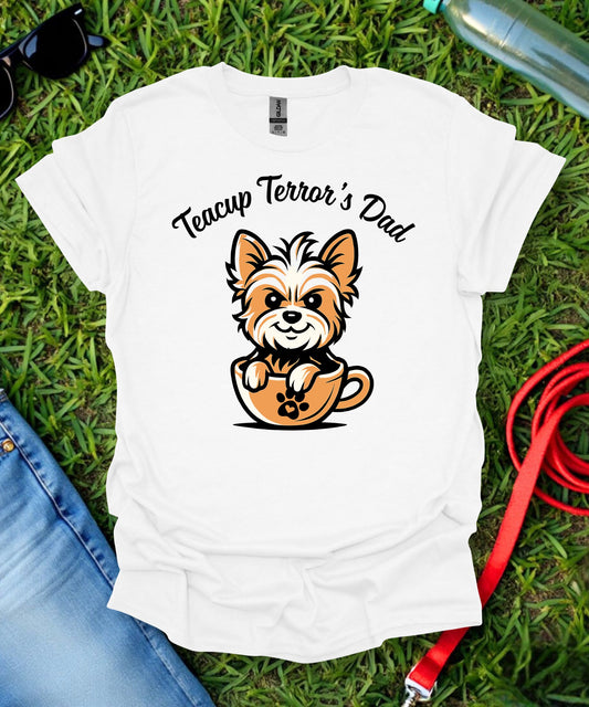 Teacup Terror Dad T-Shirt