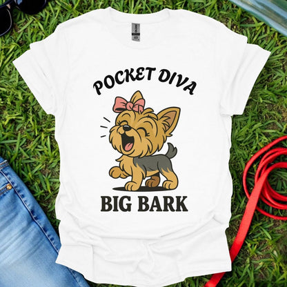 Pocket Diva Yorkie T-Shirt