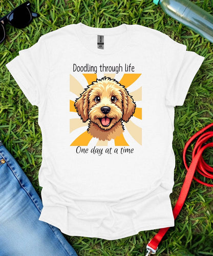 Doodling Through Life Goldendoodle T-Shirt
