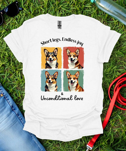 Short Legs, Endless Joy Corgi T-Shirt