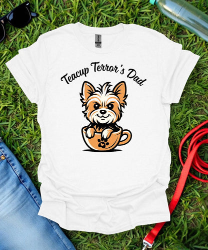 Teacup Terror Dad T-Shirt