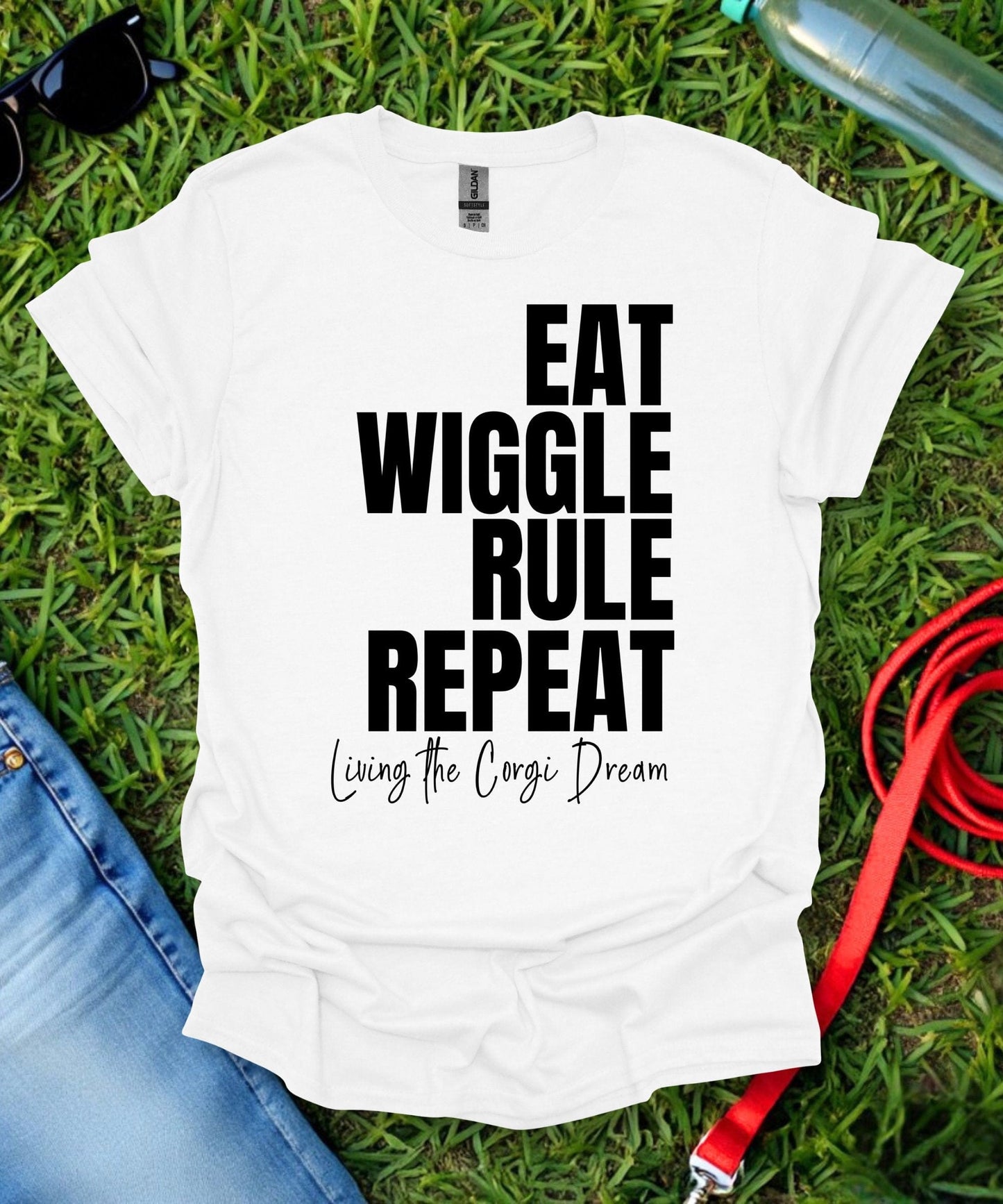 Eat Wiggle Rule Repeat Corgi T-Shirt