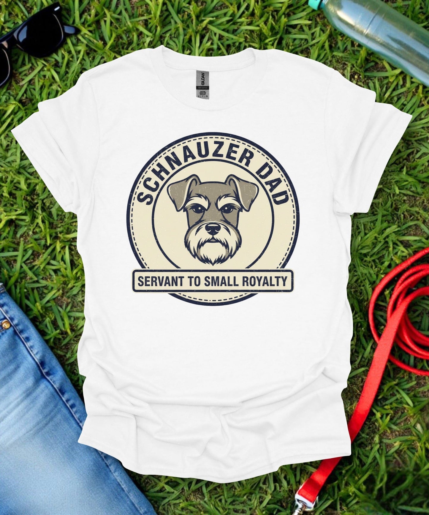 Schnauzer Dad Servant T-Shirt