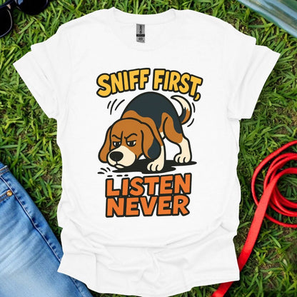 Sniff First Beagle T-Shirt