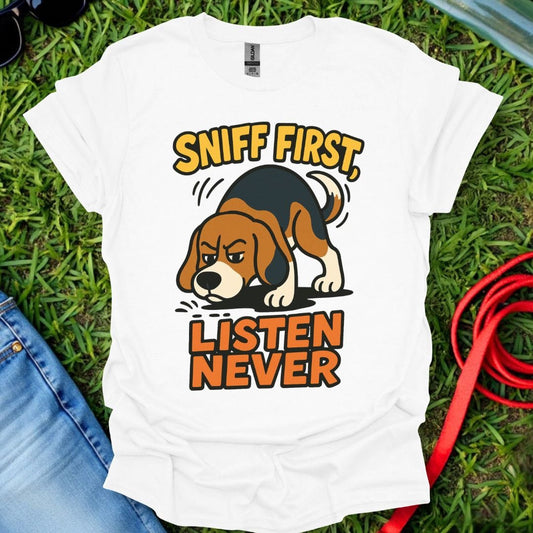 Sniff First Beagle T-Shirt