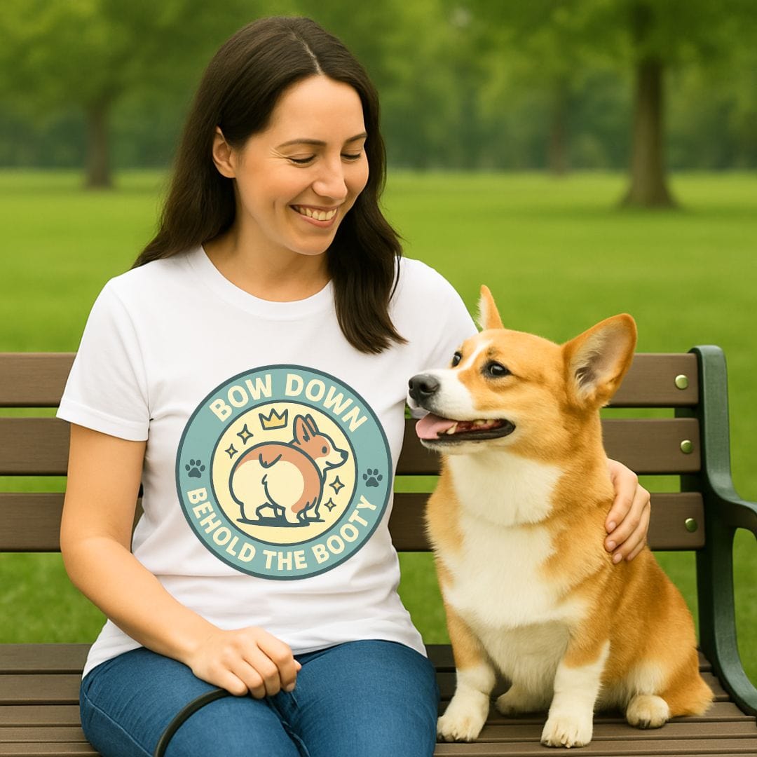 Corgi Bow Down T-Shirt