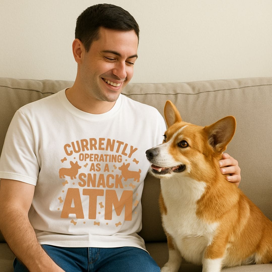 Corgi Snack ATM T-Shirt