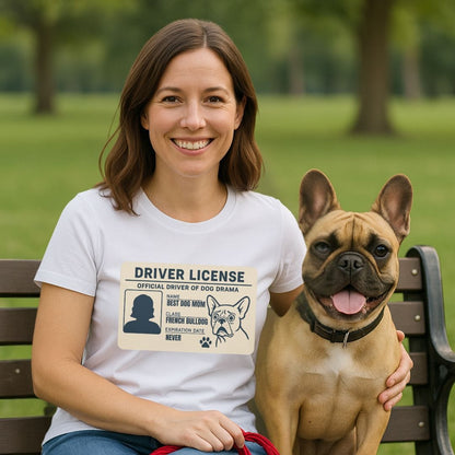 Frenchie License T-Shirt