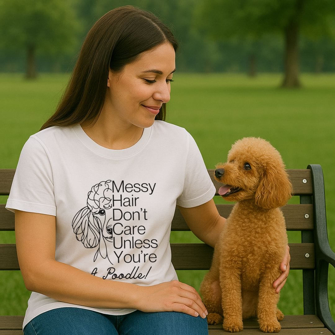 Messy Hair Poodle T-Shirt