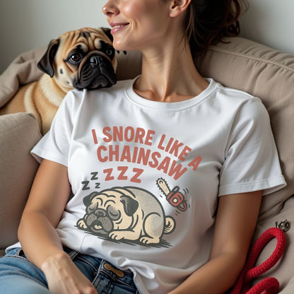 Pug Chainsaw T-Shirt