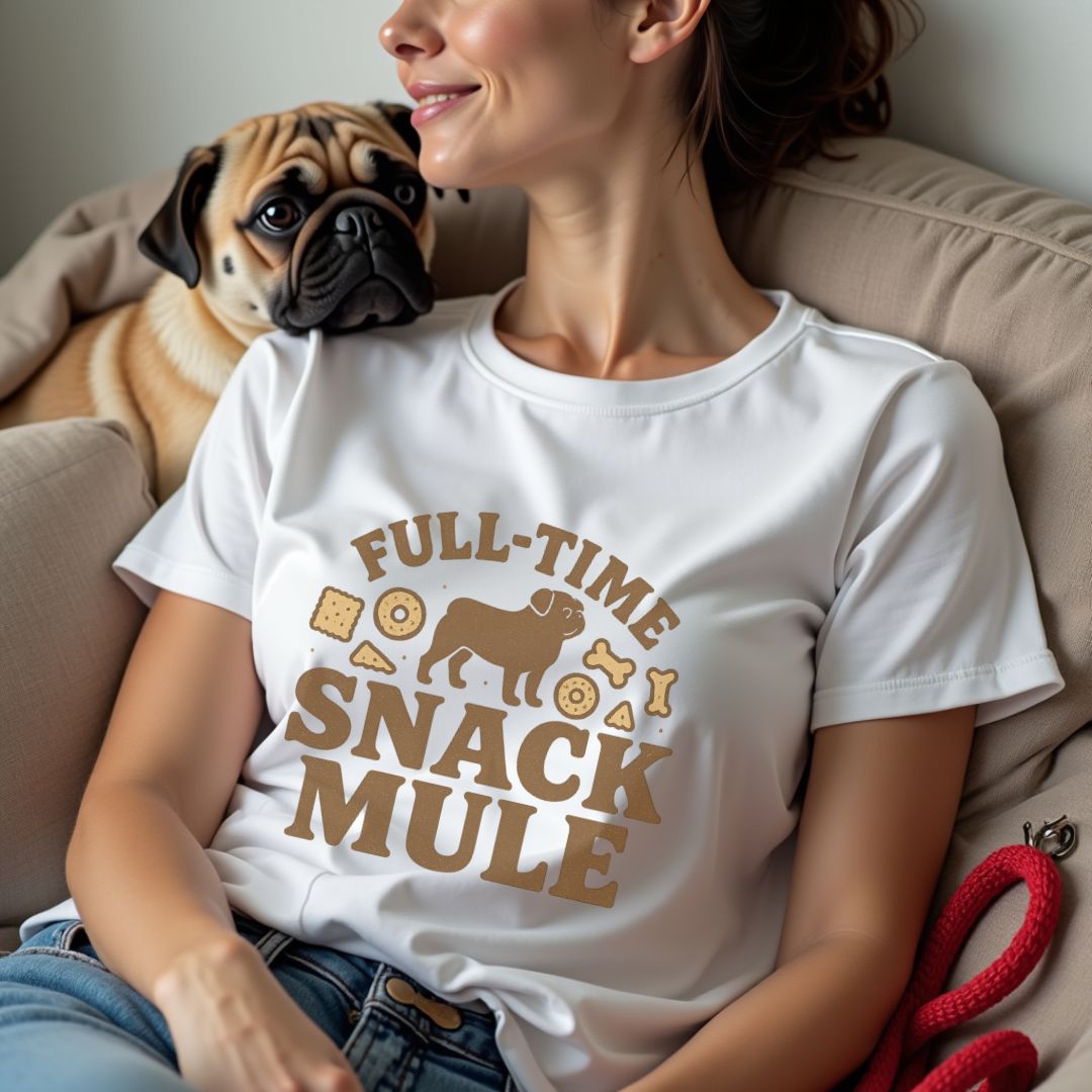 Pug Snack Mule T-Shirt