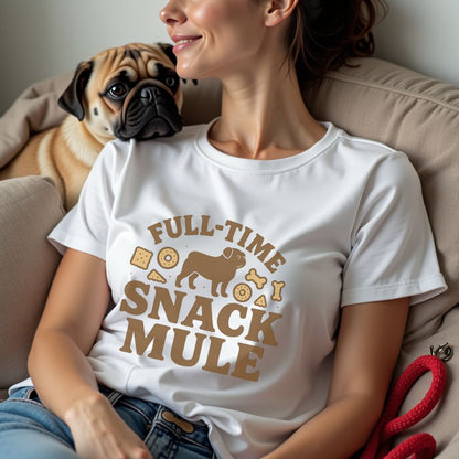 Pug Snack Mule T-Shirt