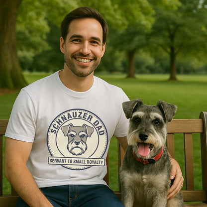 Schnauzer Dad Servant T-Shirt
